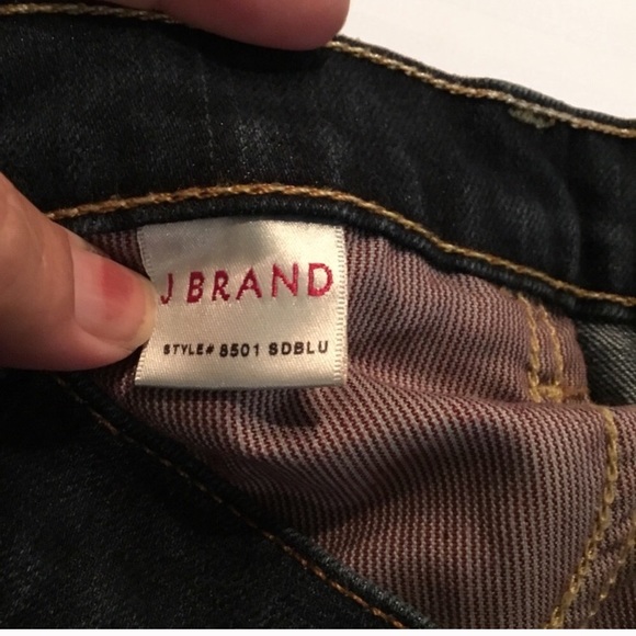 J Brand High Waist Straight Leg Dark Wash Denim - Picture 4 of 8